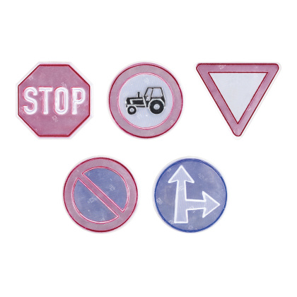 3M reflexní samolepky - dopravní značky - sada 02